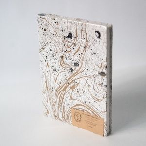 Print Fresh Leather Hardcover Journal with Blank Pages